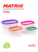 طقم مستطيل ماتريكس بوكس 4 قطع