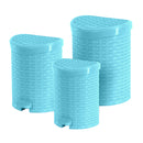 طقم زبالة راتان 3 قطع