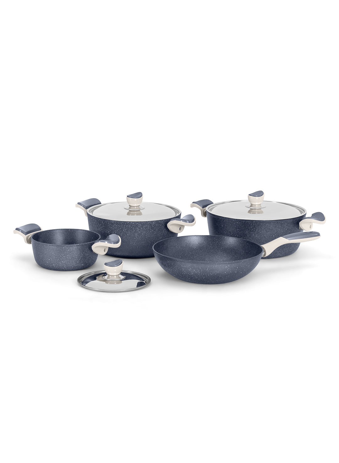 Grandi Cook Castello Set 7 Pcs Stewpot 18-26-28+  Wok 28 (3.5m)