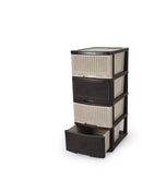 Comodino Rattan Kayan 4 levels