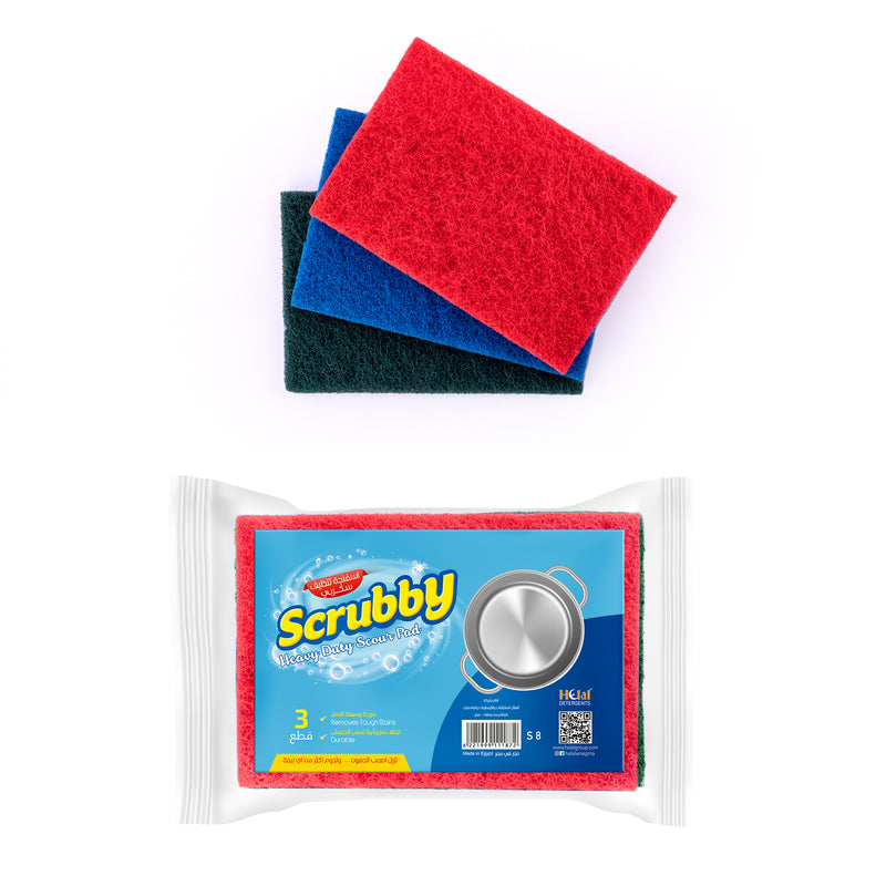 Scrubby Scouring Sponge 3pcs (S8)