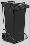 زبالة 240 لتر بالعجل