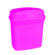 Rattan Trash Swing Bin