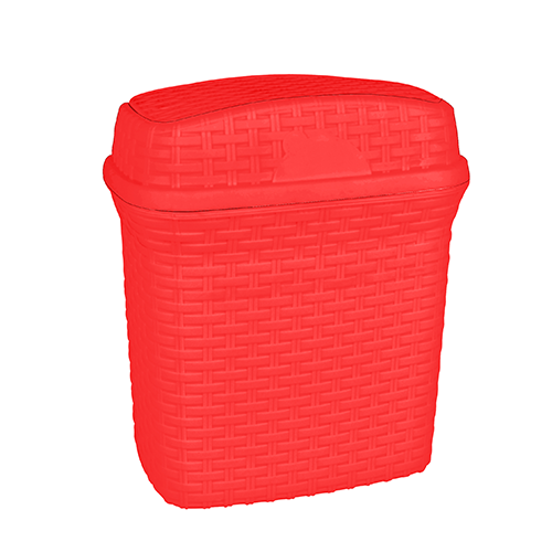 Rattan Trash Swing Bin