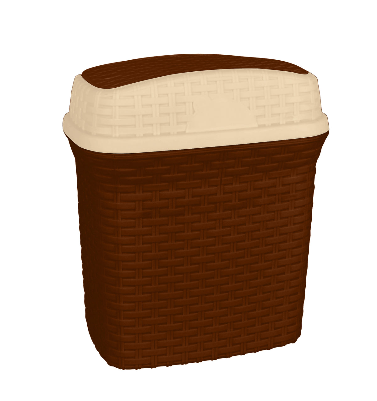 Rattan Trash Swing Bin
