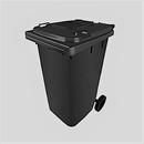 زباله بالعجل 120 لتر